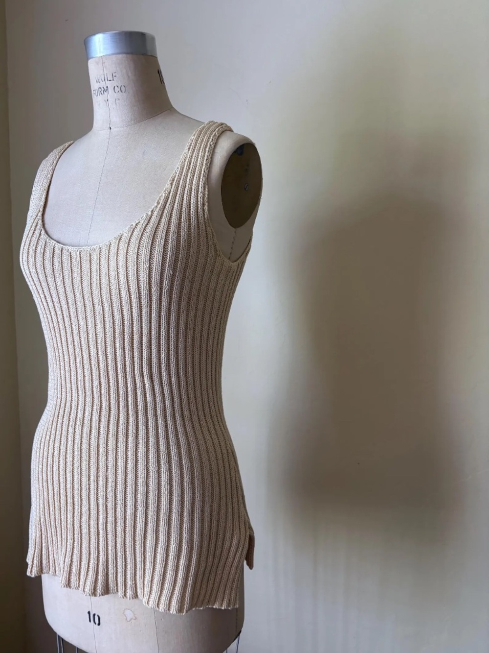 RALPH LAUREN Chunky Rib Knit Tunic / Deep V-Neck / Cotton Pull Over - Designer